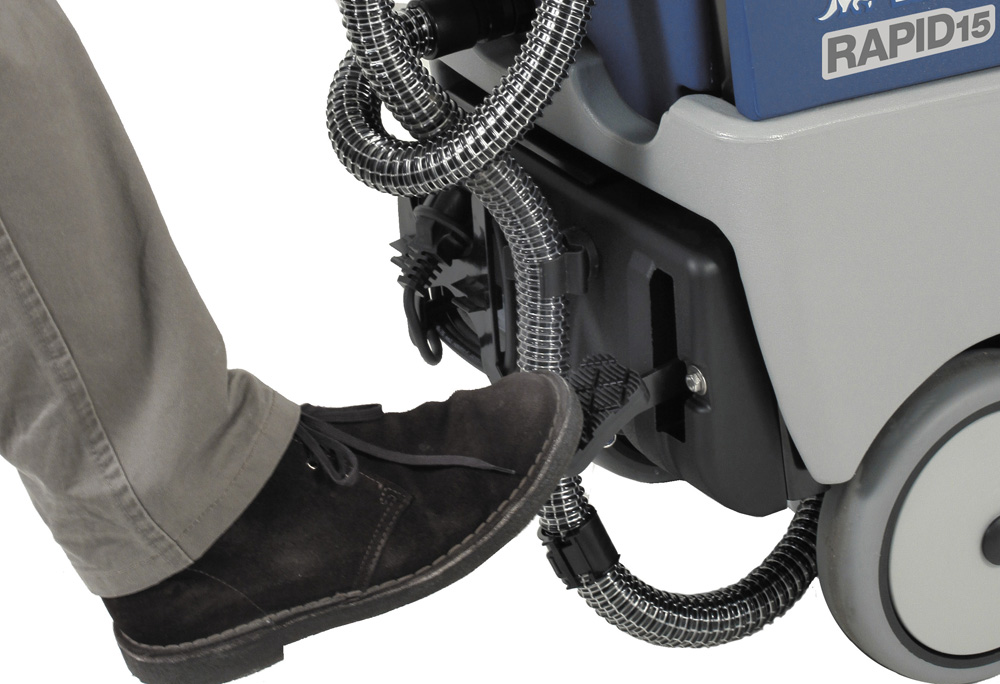 Foot pedal squeegee lifting system
